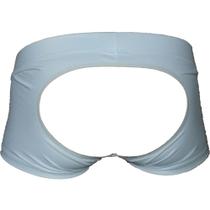 Cueca Boxer Jockstrap Branco com Bojo Anatômico Frontal e Aberto Atrás Cuecas SexLord