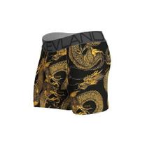Cueca Boxer Kevland Dark Dragon Preto Cueca Boxer Kevland Dark Dragon Preto