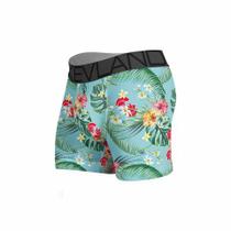 Cueca Boxer Kevland Floral Blue