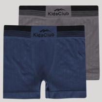 Cueca Boxer Kit 2 Infantil Azul Bic e Preto BIC Confortável