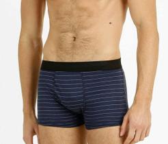 Cueca boxer listrada masculina macia