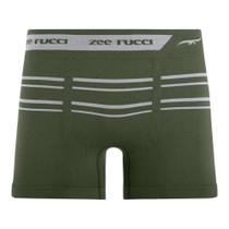 Cueca Boxer Listrada Sem Costura Alcaparra Cueca Boxer Listrada Sem Costura Alcaparra