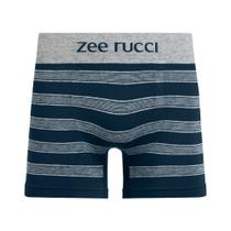 Cueca Boxer Listrada Sem Costura Azul