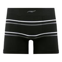 Cueca Boxer Listrada sem Costura Preto Zee Rucci Cueca Boxer Listrada sem Costura Preto Zee Rucci