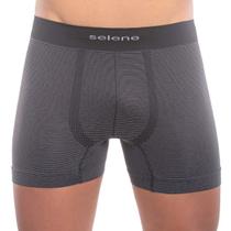 Cueca boxer listrada sem costura selene