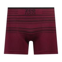Cueca Boxer Listrada Sem Costura Vermelho Cueca Boxer Listrada Sem Costura Vermelho