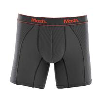 Cueca Boxer Longa Microfibra Active Cinza Chumbo Mash Cueca Boxer Longa Microfibra Active Cinza Chumbo Mash