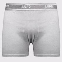 Cueca Boxer Lupo Algodão com Elastano Basic Cinza