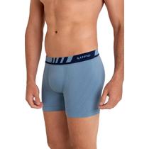 Cueca Boxer Lupo Microfibra Cós Com Chanfro - Azul