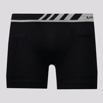 Cueca Boxer Lupo Microfibra Preta e Cinza