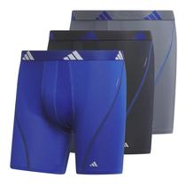 Cueca boxer masculina Adidas Performance Mesh, pacote com 3 Cueca boxer masculina Adidas Performance Mesh, pacote com 3