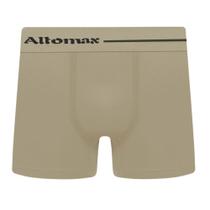 Cueca Boxer Masculina Básica Microfibra Bege - ALTOMAX Cueca Boxer Masculina Básica Microfibra Bege - ALTOMAX