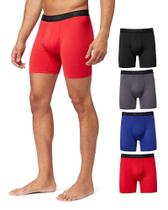 Cueca boxer masculina COOL Active Mesh 32 graus, pacote com 4 unidades, preta, GG