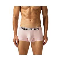 Cueca boxer masculina de algodão absorvente de suor confortável e respirável Seobean