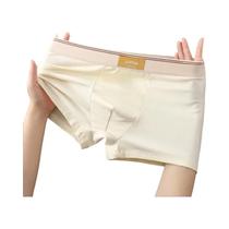 Cueca Boxer Masculina de Algodão Respirável - Confortável e com Cor Sólida