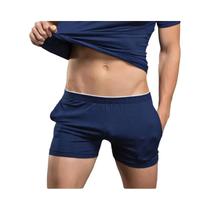 Cueca Boxer Masculina De Alta Qualidade, Roupa Íntima Para Dormir, Roupas Caseiras