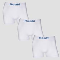 Cueca Boxer Masculina Lisa Kit 3 Poliamida Confortável