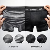 Cueca Boxer Masculina Microfibra Não Enrola Respirável Kit 3 Somellos