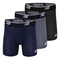 Cueca boxer masculina New Balance Mesh 5 No Fly 4G (pacote com 3) Cueca boxer masculina New Balance Mesh 5 No Fly 4G (pacote com 3)