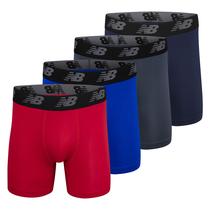 Cueca boxer masculina New Balance Standard 5 Performance, pacote com 4