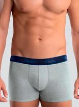 Cueca Boxer Mash 170.108 Masculina Elástico Canelado Cotton T. P/GG