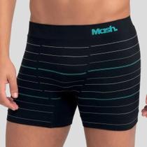 Cueca Boxer Mash Microfibra Listrada sem Costura 710.22