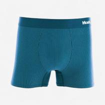 Cueca Boxer Mash Microfibra Risca De Giz Azul Petróleo Cueca Boxer Mash Microfibra Risca De Giz Azul Petróleo