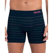 Cueca Boxer Mash Microfibra Sem Costura Listrada Adulto 710.22