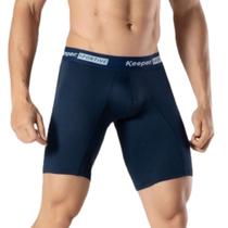 Cueca Boxer Microfibra Ciclista Long Leg Box Keeper Esportiva Academia Corrida Anti Assadura