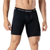 Cueca Boxer Microfibra Ciclista Long Leg Box Keeper Esportiva Academia Corrida Anti Assadura