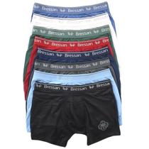 Cueca Boxer Microfibra Com Forro Bressan Kit Com 6 Cuecas