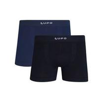 Cueca Boxer Microfibra Kit 2 Lupo Sem Costura 436088