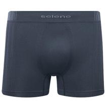 Cueca Boxer Microfibra Sem Costura Selene Preta - 11070 Cueca Boxer Microfibra Sem Costura Selene Preta - 11070