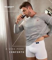 Cueca boxer microfibra sem costura