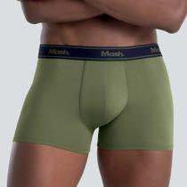 Cueca boxer modal elástico 35mm gg verde militar médio unica Cueca boxer modal elástico 35mm gg verde militar médio unica