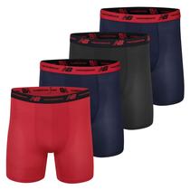 Cueca boxer New Balance Standard Mesh 5 para homens (pacote com 4)