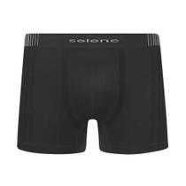Cueca Boxer Plus Size Selene Linie Poliamida Sem Costura Preta