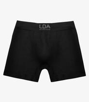 Cueca Boxer Poliamida Seamless Loa Preto