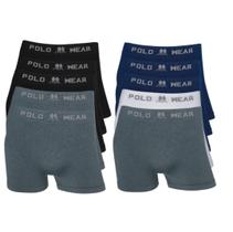 Cueca Boxer Polo Wear Microfibra Kit Com 10 Peças Ref:22129