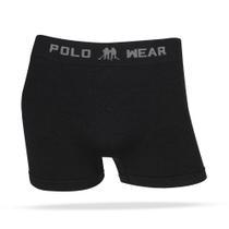 Cueca Boxer Premium Lisa PRETA Tamanho GG Polo Wear