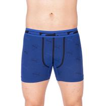 Cueca Boxer Puma Brand Sem Costura Azul