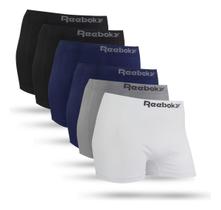 Cueca Boxer Reebok Kit 6 Unidades Microfibra Conforto