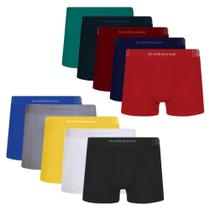 Cueca Boxer Selene Original Sem Costura Kit Com 10 Peças