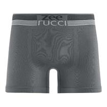 Cueca Boxer sem Costura Cós Listrado Cinza - Zee Rucci Cueca Boxer sem Costura Cós Listrado Cinza - Zee Rucci