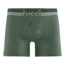 Cueca Boxer sem Costura Cós Listrado Verde Floresta Cueca Boxer sem Costura Cós Listrado Verde Floresta