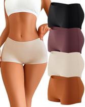 Cueca Boxer Sem Costura CUTE BYTE 4 Unidades Feminina Cueca Boxer Sem Costura CUTE BYTE 4 Unidades Feminina