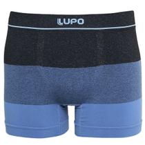 Cueca Boxer Sem Costura Lupo Listras Azul Ref.00733 Cueca Boxer Sem Costura Lupo Listras Azul Ref.00733