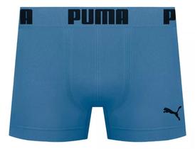 Cueca boxer sem costura puma - azul indigo Cueca boxer sem costura puma - azul indigo