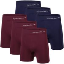 Cueca Boxer Speedo Kit 6 Masculina Com Pernas Longas E Tecido Sem Costura Cueca Boxer Speedo Kit 6 Masculina Com Pernas Longas E Tecido Sem Costura