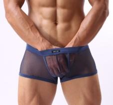 Cueca Boxer Telinha Azul Tam P